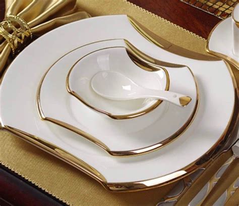 luxury white dinner sets